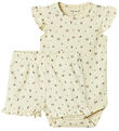 Name It Bodysuit s/s - Bodysuit/Shorts - NbfJannis - Bleached Sa