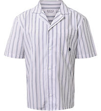 Hound Hemd - Striped - Weiß/Navy
