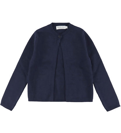Hound Cardigan - Knitted - One Button - Navy