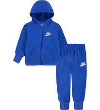 Nike Sweatset - Cardigan/Sweatpants - Match Royal