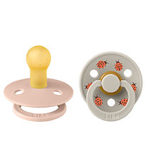 BIBS Colour Pacifiers - Size 1 - 2-Pack - Round - Blush Mix