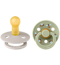 BIBS Colour Pacifiers - Size 2 - 2-Pack - Round - Mushroom Mix
