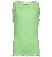 Rosemunde Top - Rib - Modal/Cotton - Balta - Pistachio Green