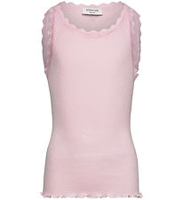 Rosemunde Top - Rib - Modal/Cotton - Balta - Pink-a-Boo
