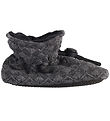 Melton Booties - Quilted - Dark Grey Melange