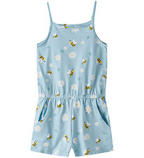 Name It Summer Romper - NmfVigga - Cool Blue/Bubblebee