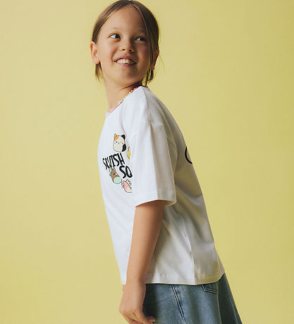 Name It T-shirt - NkfMomi Squishmallows - Bright White