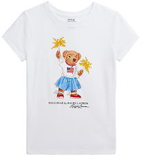 Polo Ralph Lauren T-shirt - White w. Soft Toy