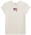 Polo Ralph Lauren T-Shirt - Weiß m. Flagge