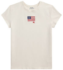 Polo Ralph Lauren T-shirt - White w. Flag