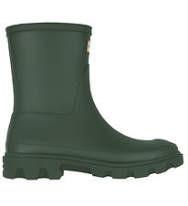 Hunter Rubber Boots - Downpour Short - Dark Olive