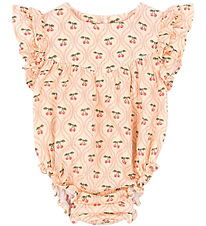 Konges Sløjd Summer Romper - Muslin - Coco - Cherry Pink Motif