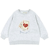 Konges Sløjd x Rosie H-V Peysa - Jack - Light Grey Melange