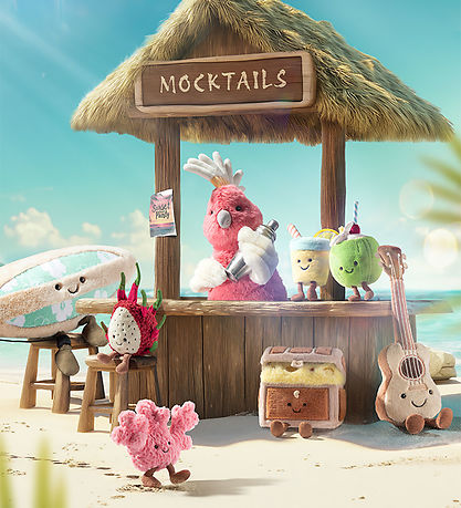 Jellycat 봉제인형 - 17x11cm - 재미있는 보물상자