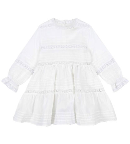 Konges Sløjd Kleid - Optik White m. Spitze