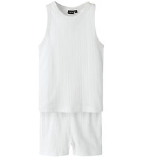 LMTD Pyjamas - NlfNomina - Shorts/Linne - Bright White