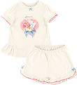 Konges Sløjd Shorts Set - T-shirt/Shorts - Famo Frill - Ecru