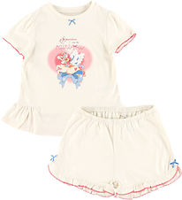 Konges Sløjd Shorts Set - T-shirt/Shorts - Famo Frill - Ecru