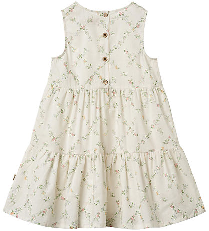 Wheat Kleid - Luise - Ivory Karierte Blumen
