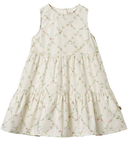 Wheat Kleid - Luise - Ivory Karierte Blumen