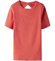 Name It T-skjorte - Rib - NkfJalgos - Krydret Coral