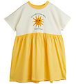 Mini Rodini Kleid - Gelb/Offwhite m. Sonne