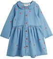 Mini Rodini Kleid - Denim - Blau m. Herzen