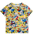 Mini Rodini T-shirt - Yellow w. Flowers