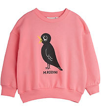 Mini Rodini Sweatshirt - Rosa m. Koltrast