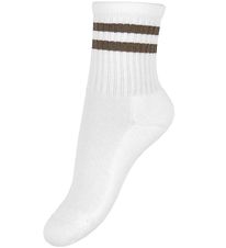 Name It Sokken - NkmJans - Bright White/Walnoot