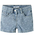 Name It Shorts - NmfRose - Light Blue Denim/Dots