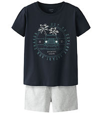 Name It Shorts Set - Shorts/T-Shirt - NmmJaspen - Dark Sapphire