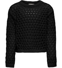 Kids Only Blouse - Bijgesneden - KogBillie - Gebreid - Zwart m. 