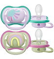 Philips Avent Pacifiers - 2-Pack - Ultra Air - Green/Purple w. P