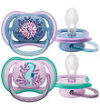 Philips Avent Pacifiers - 2-Pack - Ultra Air - Blue/Pink w. Prin