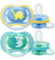 Philips Avent Pacifiers - 2-Pack - Ultra Air - Blue/Green w. Pri