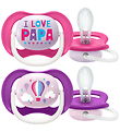 Philips Avent Pacifiers - 2-Pack - Ultra Air - Pink/Purple w. Pr