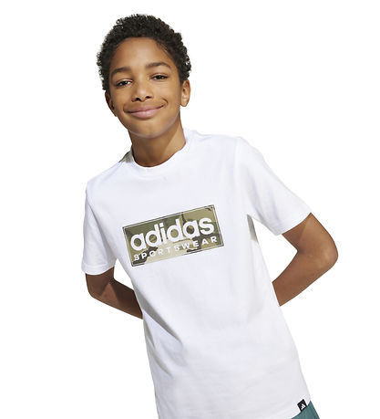 adidas Performance T-skjorte - B Camo Lin - Hvit