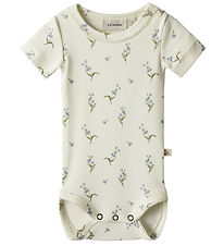 Lil' Atelier Romper s/s - NbfGayo - Coconut Melk/Vergeet-me-niet