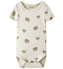 Lil' Atelier Romper s/s - NbmGayo - Coconut Melk/Kikker