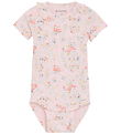 Minymo Bodysuit s/s - Viscose/Cotton - Rib - Rose Quartz