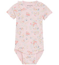 Minymo Bodysuit s/s - Viscose/Cotton - Rib - Rose Quartz