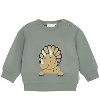 Minymo Sweatshirt - Viscose/Cotton - Sea Spray