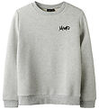 LMTD Sweatshirt - NlmEddy - Light Grey Melange w. Print