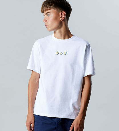 LMTD T-shirt - NlmFuges - Bright White w. Print