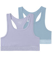 Name It Topp - Noos - NkfShort - 2-pack - Lila/Blå