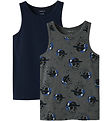 Name It Unterhemden - Noos - Nkm - 2er-Pack - Grey/Dark Sapphire