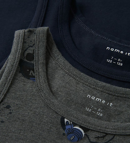 Name It Nærbolir - Noos - Nkm - 2 Pakki - Grey/Dark Sapphire