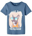 Name It T-shirt - NmmPfeodor - Quiet Harbor w. Print