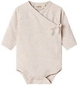 MarMar Bodysuit l/s - Belita - Noos - Light beige melange